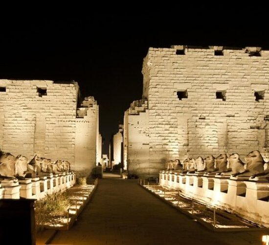 Sound and Light Show at Karnak Temple in Luxor